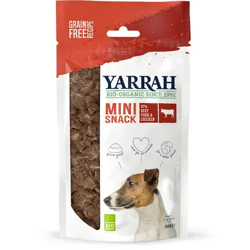 Yarrah Bio Mini Snack za pse - 3 x 100 g