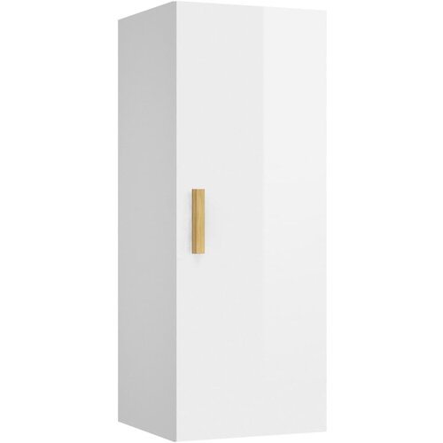 Maison Chic Stenska omarica - Zidna omarica visok sijaj bela 34,5x34x90 cm inženirski les iu414, (22062421) Cene