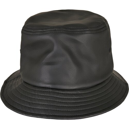 Flexfit Imitation leather hat black Slike