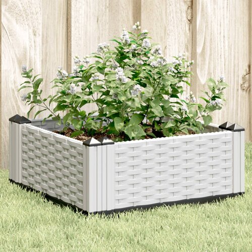 Furnova Cvetlično korito z zatiči belo 42,5x42,5x28,5 cm PP, (21920091) Slike