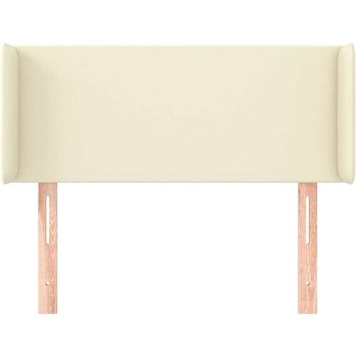  Vzglavje z ušesi krem 93x16x78/88 cm umetno usnje, (20738841) Cene
