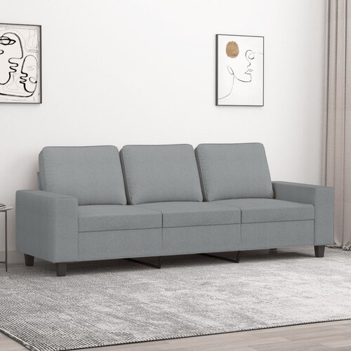  Trosjed od tkanine svjetlosivi 180 cm Slike