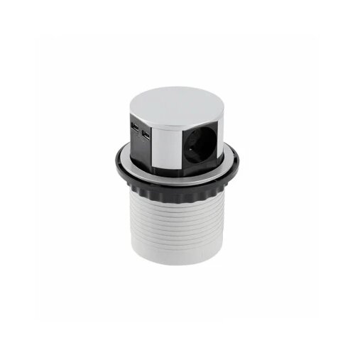  Utičnica ugradna comfort 3*KONEKTOR, 2*USB 1,5 m aluminijum AEBPW3S100U53 Cene