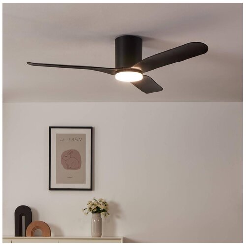Eglo 35176 - LED prigu&scaron;iva stropni ventilator KAWANA LED/17W/230V, prečnik 132 cm, crna + daljinski upravljač Cene