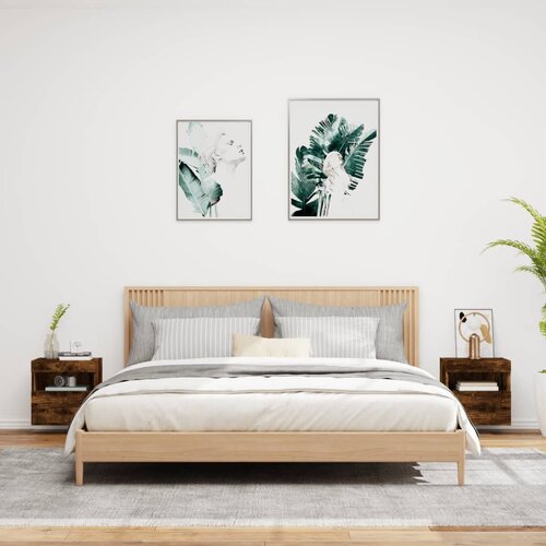  Zidni TV ormarići LED 2 kom boja hrasta 40x30x40 cm Slike