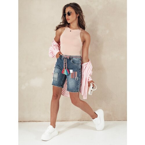 DStreet Spodenki damskie niebieskie CHICSTYLE Slike
