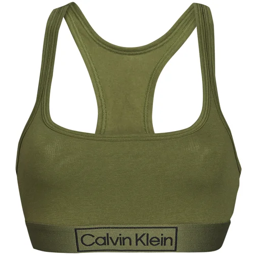 Calvin Klein Jeans Topi UNLINED BRALETTE Kaki