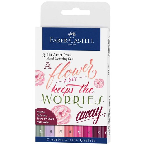 Faber-Castell Flomastri Faber-Castell Pitt Lettering Flower, 8 kosov Cene
