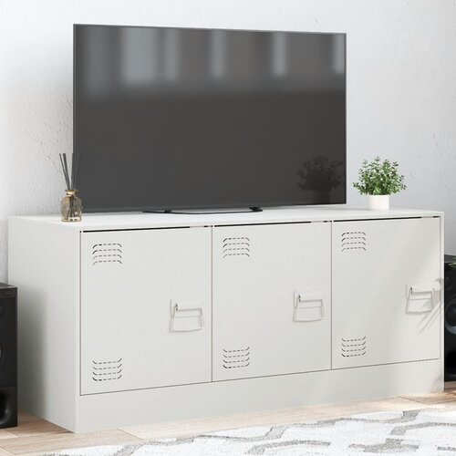 TV ormarić bijeli 99 x 39 x 44 cm čelični Cijene