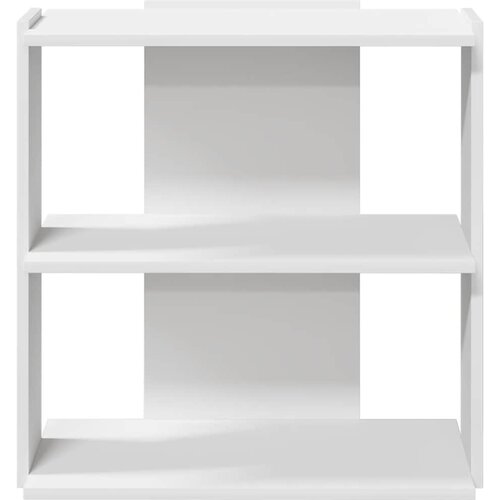  Polica za knjige 3 nivoa bijela 60x30x60 cm izrađeno drvo Slike
