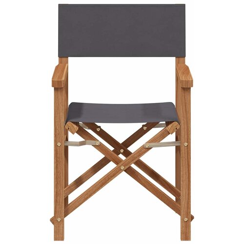  Stolac za blagovanje Siva 56 x 54 x 87 cm Čvrsto teak drvo Slike