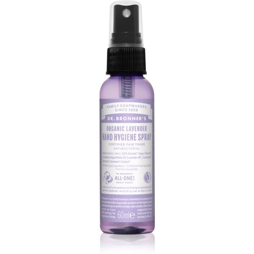 DR. BRONNER&amp;#039;S Lavender čistilno pr&amp;scaron;ilo brez spiranja za roke 60 ml Slike