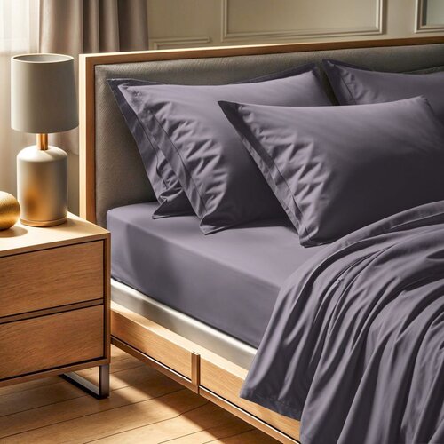 tonne grise - 68 grey ranforce single fitted sheet (fr) (it) (es) (de) Cene