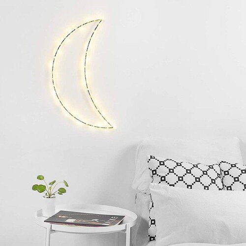  Led zidna svjetiljka dekorativni mjesec 3000K Slike