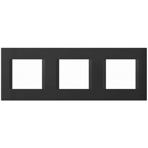 Tem Čatež Okvir za modularne vtičnice in stikala Line (3 x 2 modula, črn) Cene