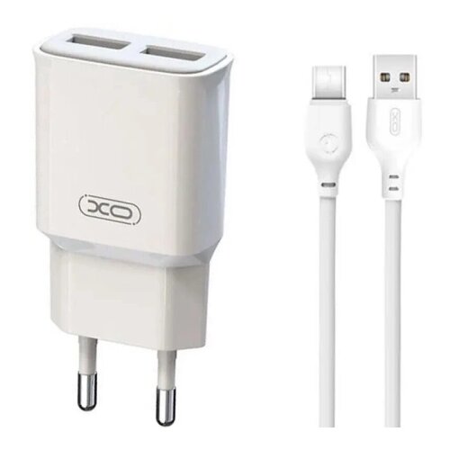 XO L92C Dual 2.4A Charger + Type-C cable Slike