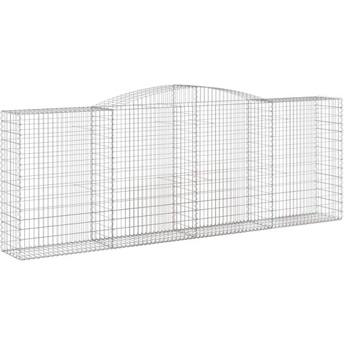  Lučne gabionske ko&amp;scaron;are 5 kom 400x50x140/160cm pocinčano željezo Slike