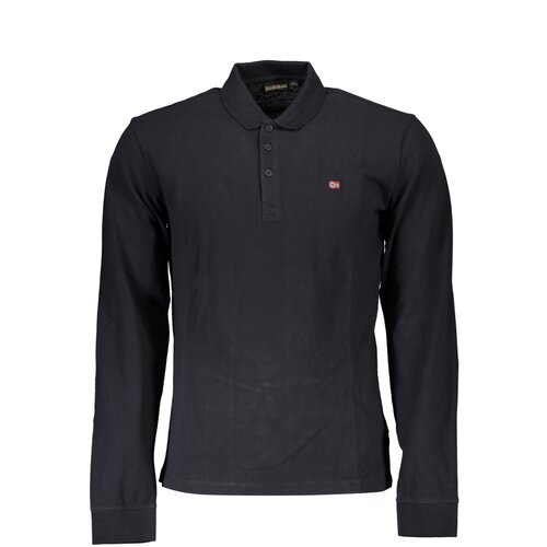 Napapijri MEN&amp;amp;#39;S BLACK LONG SLEEVED POLO SHIRT Slike
