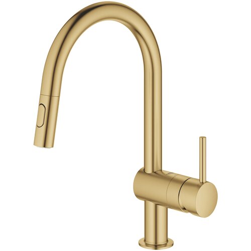 Grohe izvlečna enoročna kuhinjska armatura MINTA - Brushed cool sunrise (32321GN2) Cene