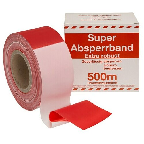 STABILIT Traka za označavanje (D x &amp;Scaron;: 500 m x 80 mm, Crveno-bijele boje) Slike
