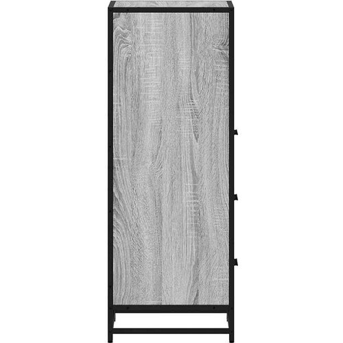 VidaXL Kupaonski ormarić sivi Sonoma 35x37,5x100 cm izrađeno drvo Slike