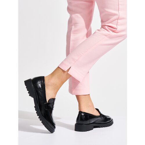 Shelvt Lacquered black loafers Cijene