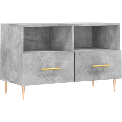 Maison Chic TV omarica - TV stojalo - Televizijska omarica betonsko siva 80x36x50 cm inženirski les, (21701331) Cene