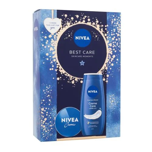 Nivea Best Care set: univerzalna krema Creme 75 ml + gel za prhanje Creme Care 250 ml za ženske