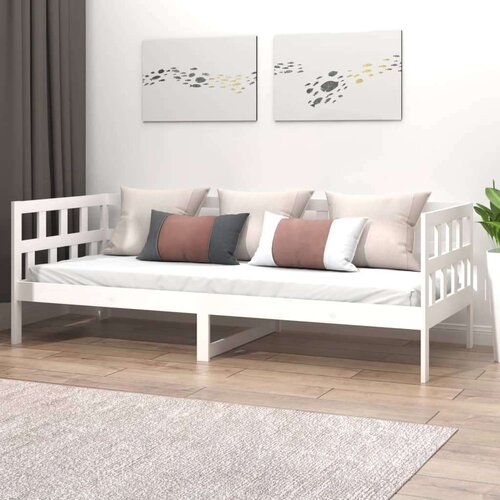  Dnevna postelja bela trdna borovina 90x200 cm, (20601190) Cene