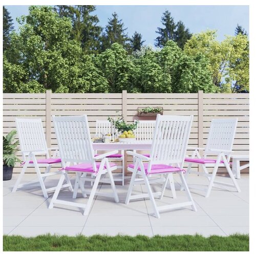VidaXL Blazine za vrtne stole 6 kosov roza 40x40x3 cm tkanin Slike