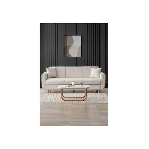 Atelier Del Sofa Flavia sklopiva sofa, 214 cm, bež Cene