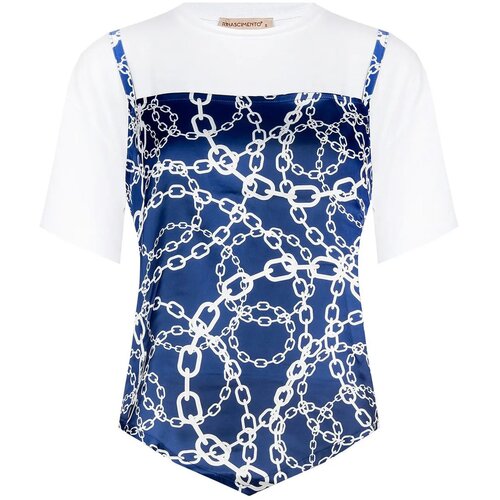 Rinascimento Majice & Polo majice CFC0127748003 Modra Cene
