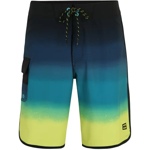 Billabong Kratke hlače za surfanje '73 PRO' modra / svetlo zelena / črna