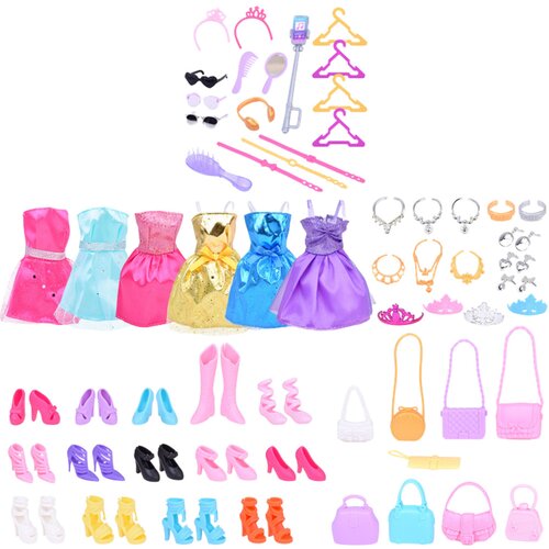  Large Fashion Set Anlily Collection Dresses Accessories 65 pcs. Slike