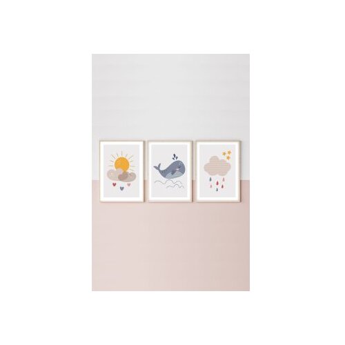 WALLXPERT Uokvirena slika Huhu152, 20x30 cm, 3 dijela Cijene