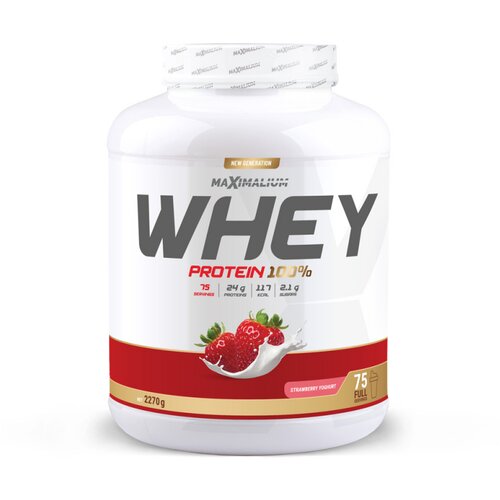 Maximalium Whey Protein, Jagoda-jogurt, 2270 g Cene
