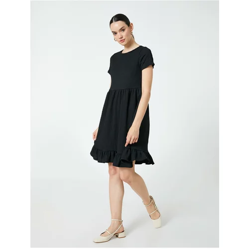 Koton Dress - Black - Ruffle both