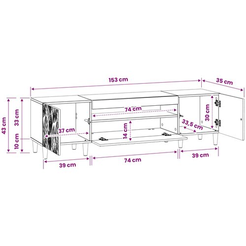  LED TV kabinet Bijela Konstruirano drvo Slike