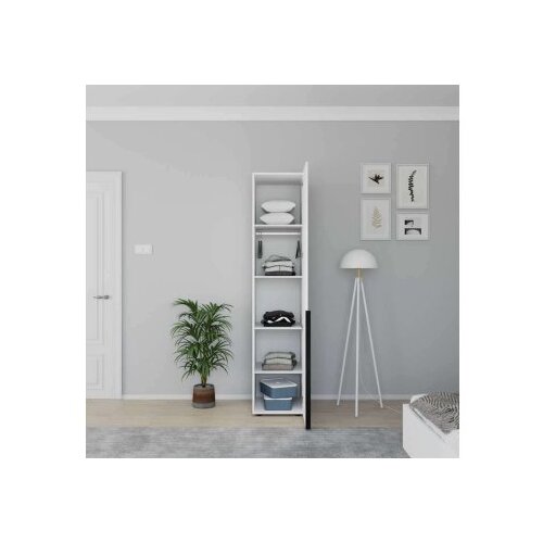 Hanah home Ormar Grd-1710-Dd-1, 45x210x55,3 cm, Bijeli Cene
