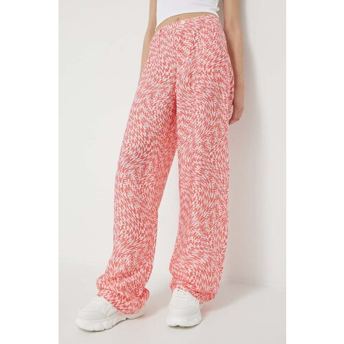 Tommy Jeans Hlače ženski, oranžna barva Slike