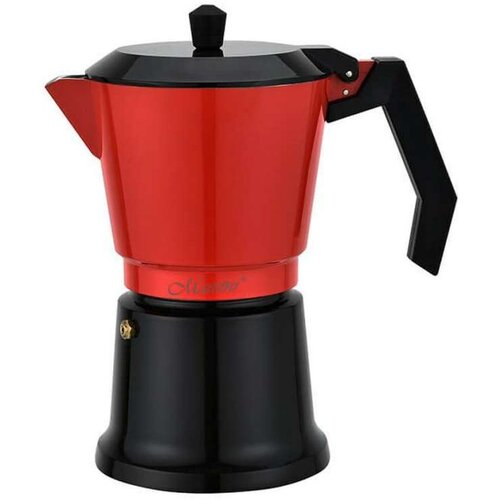  Talijanska Moka za Kavu Feel Maestro MR-1657-9 Crna Crvena Aluminij 450 ml 9 Šalice Cijene