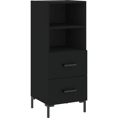 Maison Chic Komoda - Predalnik črna 34,5x34x90 cm inženirski les, (21716146) Slike