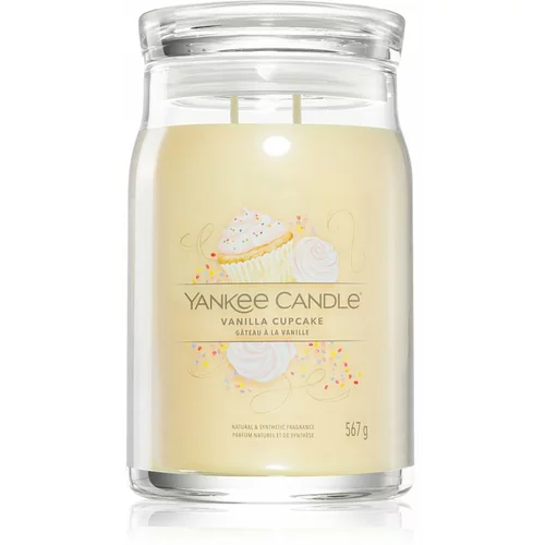 Yankee Candle Vanilla Cupcake dišeča sveča Signature 567 g