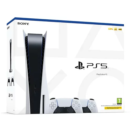 Sony Konzola Playstation 5 SLIM + PS5 DUALSENSE WHITE