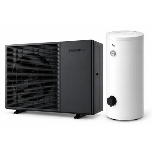 Samsung EHS Mono HT AE120CXYBGK/EU R290 12kW monoblok toplotna črpalka (z vgrajeno obtočno črpalko) z 200l bojlerjem in montažo - Cene