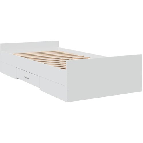 vidaXL Okvir kreveta s ladicama bijeli 90 x 190 cm konstruirano drvo Cene