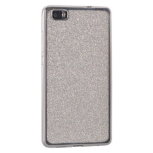  Silikonski ovitek z ble&amp;scaron;čicami Bling za Huawei P10 Lite s srebnim okvirjem in ble&amp;scaron;čicami Slike