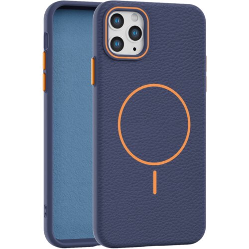  leather grip magsafe maska za iphone 11 pro max - ljubičasta Cene