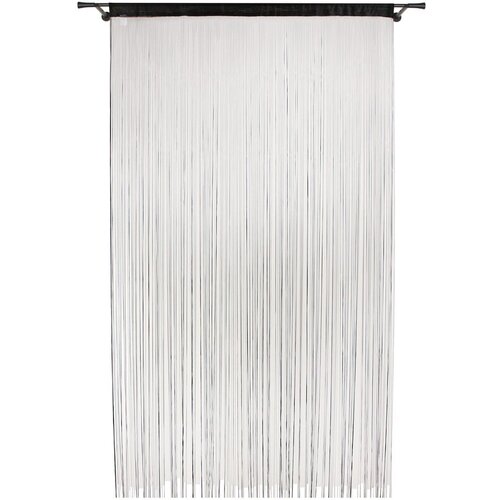 Mendola Fabrics Crna zavjesa za vrata 100x200 cm String – Cijene