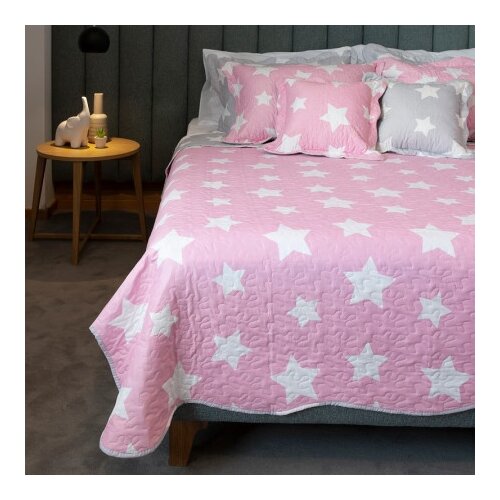 Dekordom štepani prekrivač iva microsoft 200x200 stars pink ( 020142 ) Cene